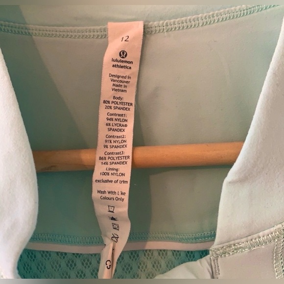 lululemon athletica Aqua and White Bomber Jacket - Picture 6 of 6